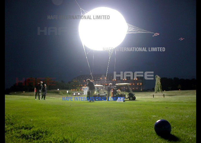3 M Giant Moon Helium Balloon Lights Indoor Acara Luar Ruangan Terbang AC / DC Power Supply