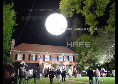 Lampu Balon Helium LED Bulan Besar Putih / RGB Remote Control Digital Silk Printing