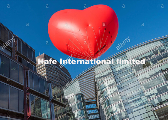 Iklan PVC Helium Balon Berbentuk Hati Untuk Parade Branding Atau Dekorasi