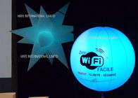 96w Rgb Led Diameter 63ft White Poly Silk Inflatable Lighting Balloon