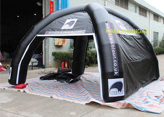 4m Black Spider Inflatable Dome Tent For Sporting Events Can Customize Brand Sponsor Logo
