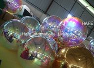 1.2M Diameter Laser Dazzle Mirrored Balloon Lights Untuk Dekorasi Tema