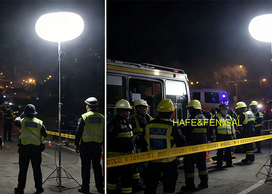 CE Certified 400w Safety Lighting Balloon With Tripod For Industrial Safety Operations