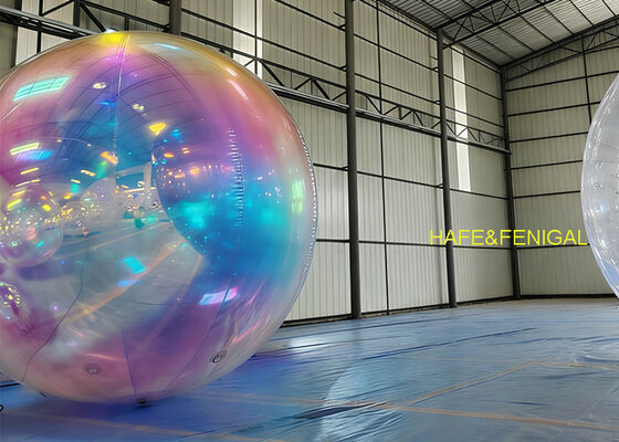 Iridescent Rainbow PVC Mirror Balloon with Dual-Layer PVC Construction and UV-Resistant Finish for Events