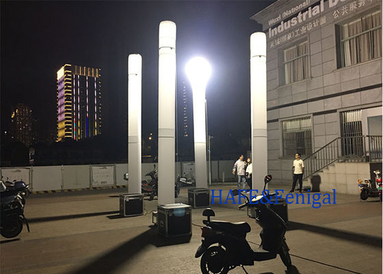 Menara Lampu Inflatable Ringan dengan Lampu Metal Halide 1150W untuk perakitan cepat dalam Konstruksi dan Acara Luar Ruang