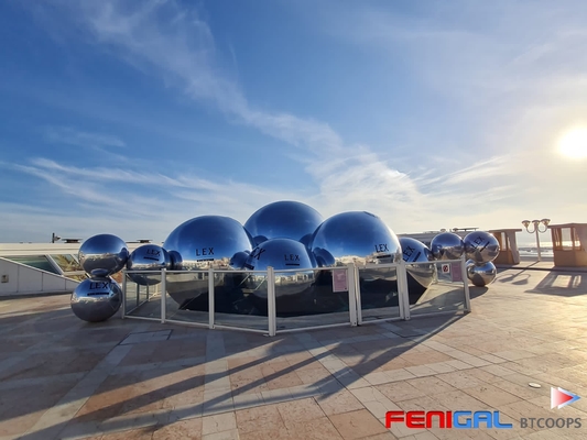 Acara Besar PVC Terapung Balon Bola Inflatable Dekorasi Cermin untuk Dekorasi