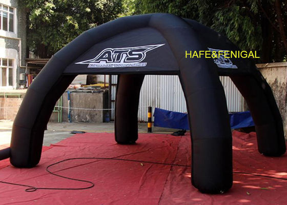 4m Black Spider Inflatable Dome Tent For Sporting Events Can Customize Brand Sponsor Logo