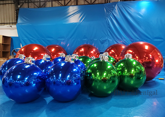 Balon Cermin Tiup Dekorasi Suasana Meriah yang Dapat Disesuaikan Dapat Digantung