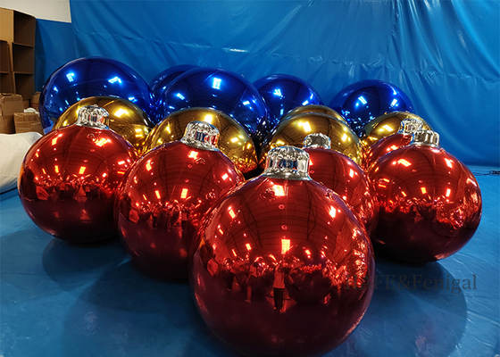 Giant Natal Festival Atmosfer Dekorasi Inflatable Mirror Ball Support Dimensi dan warna yang disesuaikan