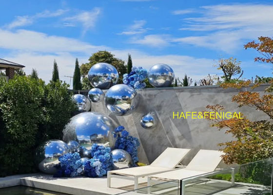 0.4m–10m Inflatable Double-Layer PVC Silver Mirror Balloons For Events Rental Companies