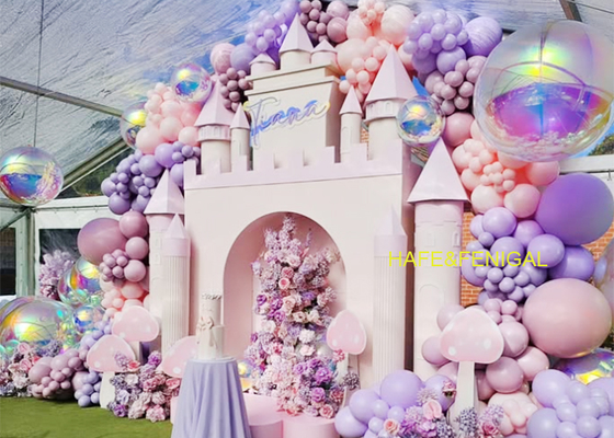 Balon cermin berkilau berlapis ganda PVC yang bisa diinflasi untuk perayaan ulang tahun