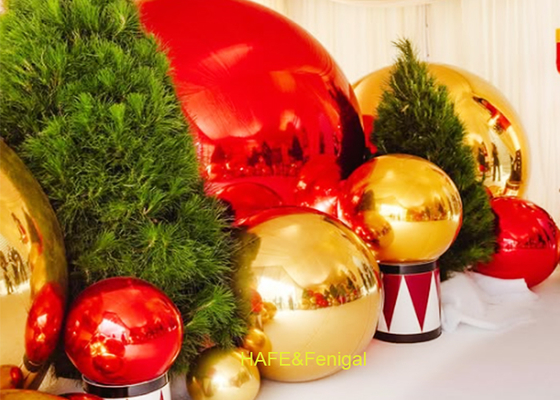 Balon Cermin PVC 2 Lapis 0.4m-10m untuk Dekorasi Natal