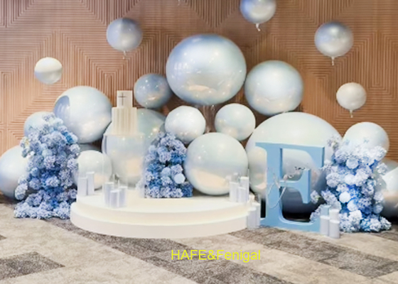 Balon PVC Putih Mengkilap Tahan Lama Cocok Untuk Dekorasi Pernikahan Atau Ulang Tahun