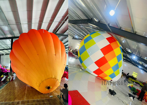 Balon Iklan Tiup Berbentuk Balon Udara Panas 3m 10ft Kustom Untuk Pemasaran Iklan dan Dekorasi Suasana