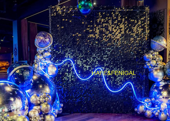 3.3ft Atau 1m PVC Perak Berkilau Balon Cermin Untuk Perencana Pesta Dan Artis