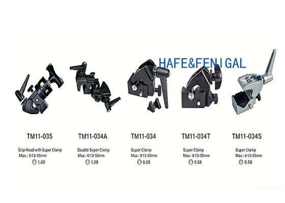 Super Clamps Profesional & Kepala Grip untuk Studio, Stage & Film Peralatan Pemasangan