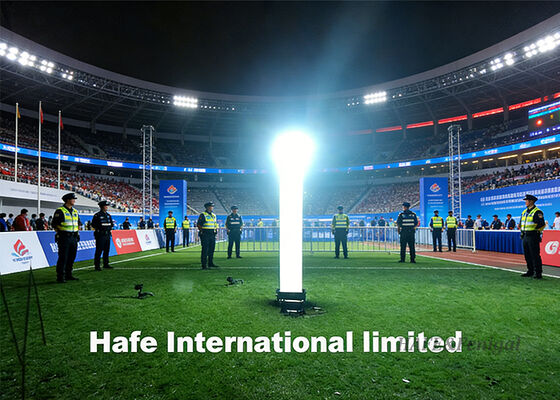 Menara Lampu Inflatable Kompak dengan Daya Dual AC / DC dan Tinggi Hingga 10 Meter untuk Pembangunan dan Pencahayaan Darurat