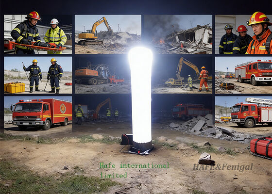 Menara Lampu Tiup Kolumnus dengan Output 100.000-110.000 lm untuk Penyebaran Cepat dan Operasi Daya Ganda AC/DC
