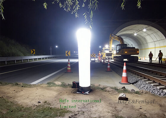 Menara Lampu Tiup Kolumnus dengan Output 100.000-110.000 lm untuk Penyebaran Cepat dan Operasi Daya Ganda AC/DC