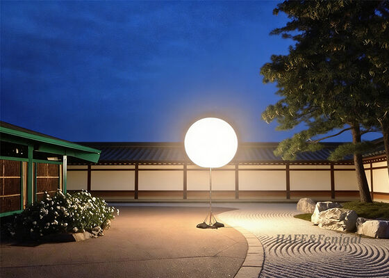 Disesuaikan 400W Led Inflatable Putih Bola Aktivitas Cahaya Lampu Balon