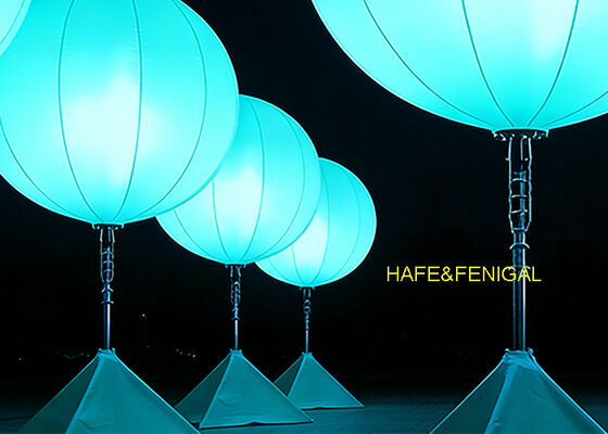 Balon Pencahayaan LED Portabel 400W dengan Kontrol DMX dan Logo Kustom untuk Acara Luar Ruangan