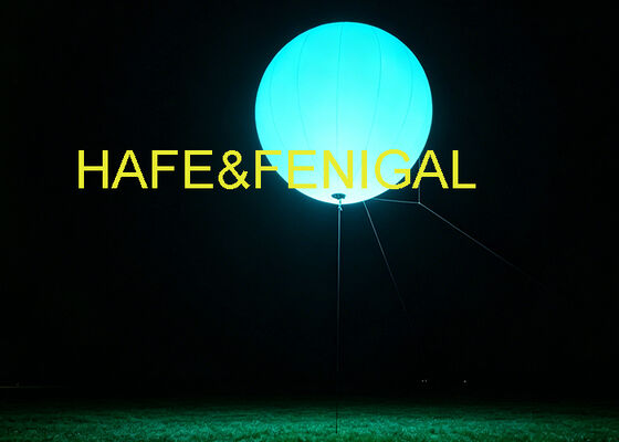 Bulan EN 5.0m LED 1200W inflatable bola lampu balon dengan logo yang dapat disesuaikan