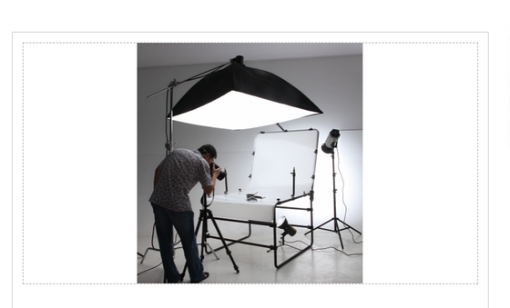T-M18-2000B 1m × 2m Desktop Shooting Table dengan latar belakang melengkung yang mulus untuk alur kerja e-commerce yang efisien