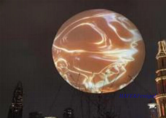 6m Diameter balon iklan inflatable dengan bahan TPU yang didukung perekat khusus untuk kehadiran visual 360 derajat