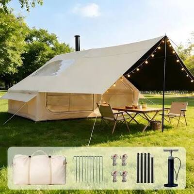 Tenda udara portabel ringan ideal untuk berkemah di luar ruangan hiking tempat penampungan darurat dan kegiatan rekreasi