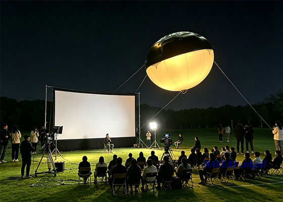 Lampu Balon Helium LED 1.800W dengan CRI Di Atas 95 dan Bebas Kedip untuk Produksi Film dan Studio
