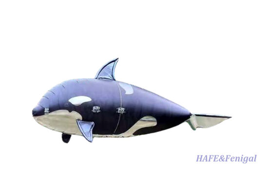 Pesawat Udara Balon Orca Terbang Kendali Jauh dengan Kontrol Penerbangan Gyro-Stabilized dan Film Aluminium PP + PA Ringan