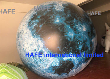 Led Lighting Giant Inflatable Moon Globe Balon Untuk Dekorasi Luar Ruangan